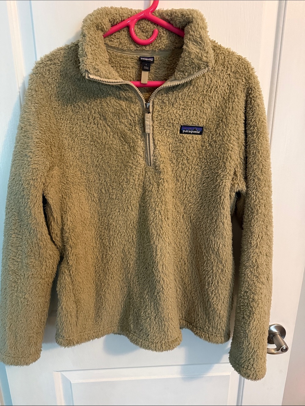 Patagonia Dark Tan Sherpa Quarter-Zip Pullover